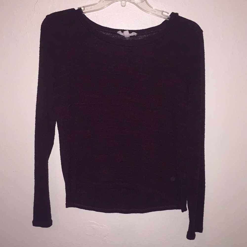 Long sleeve maroon shirt